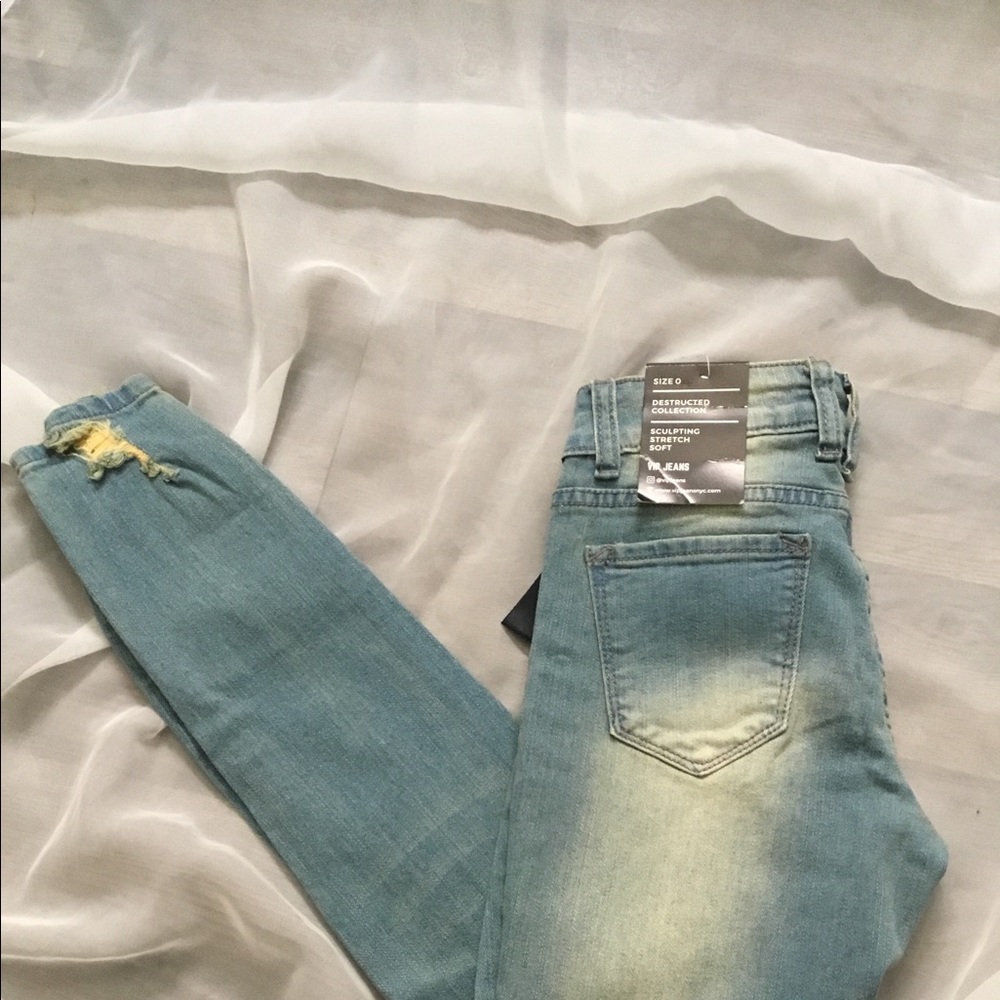 VIP ripped skinny jeans